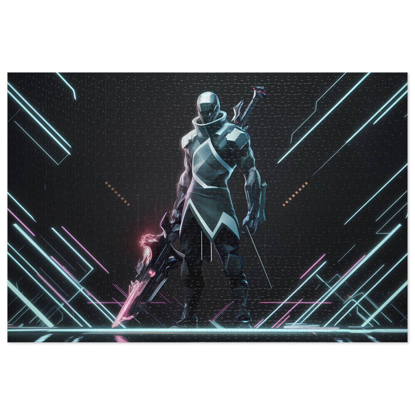 Cybernetic Blade Sentinel - Jigsaw Puzzle (30, 110, 252, 500,1000-Piece)