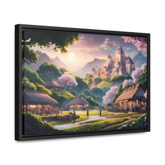 "Whispers of the Twilight Kingdom" - Gallery Canvas Wraps, Horizontal Frame