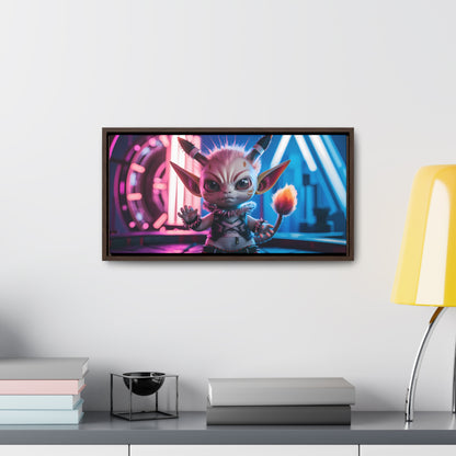 Neon Punk Guardian - Gallery Canvas Wraps, Horizontal Frame