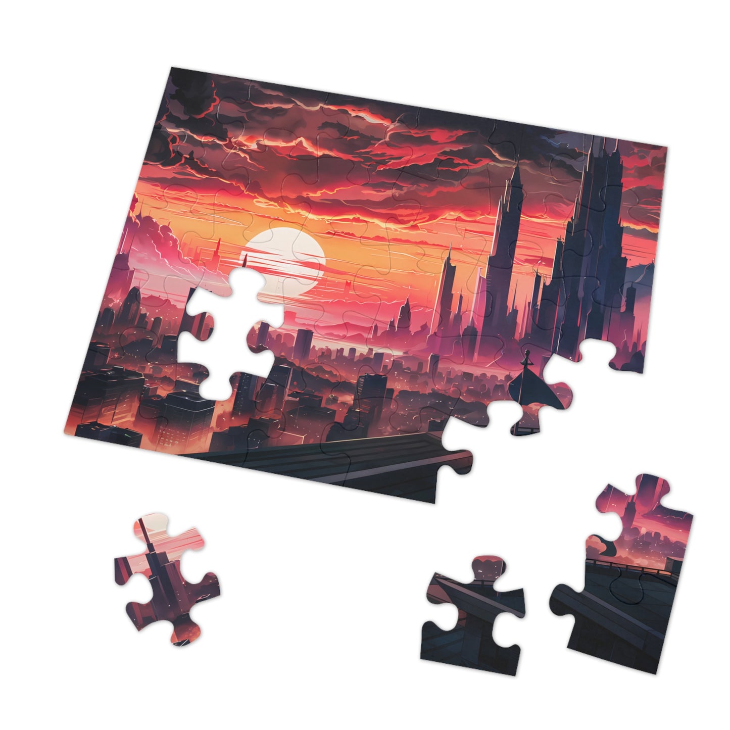 "City of the Eternal Dusk" - Jigsaw Puzzle (30, 110, 252, 500,1000-Piece)