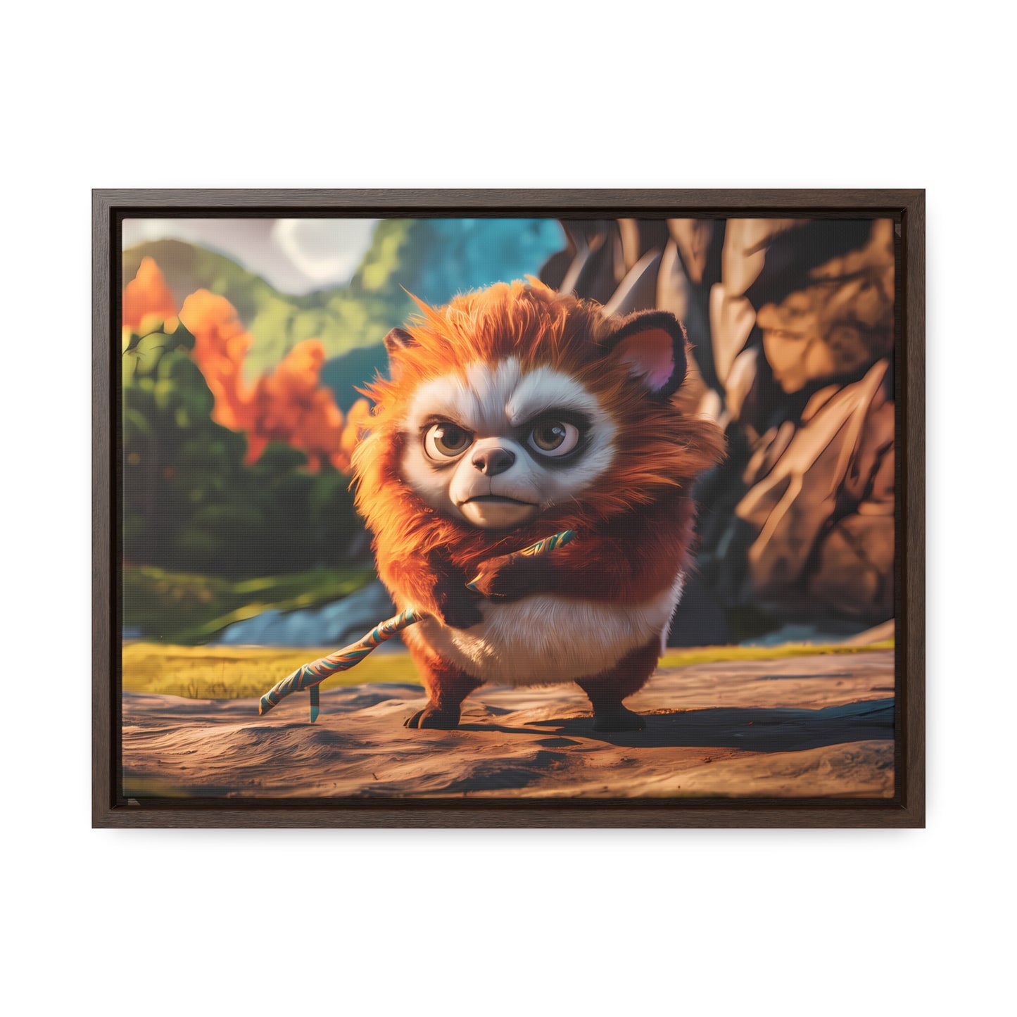 Guardian of the Enchanted Forest - Gallery Canvas Wraps, Horizontal Frame