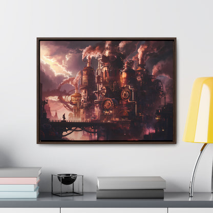 Industrial Twilight - Gallery Canvas Wraps, Horizontal Frame