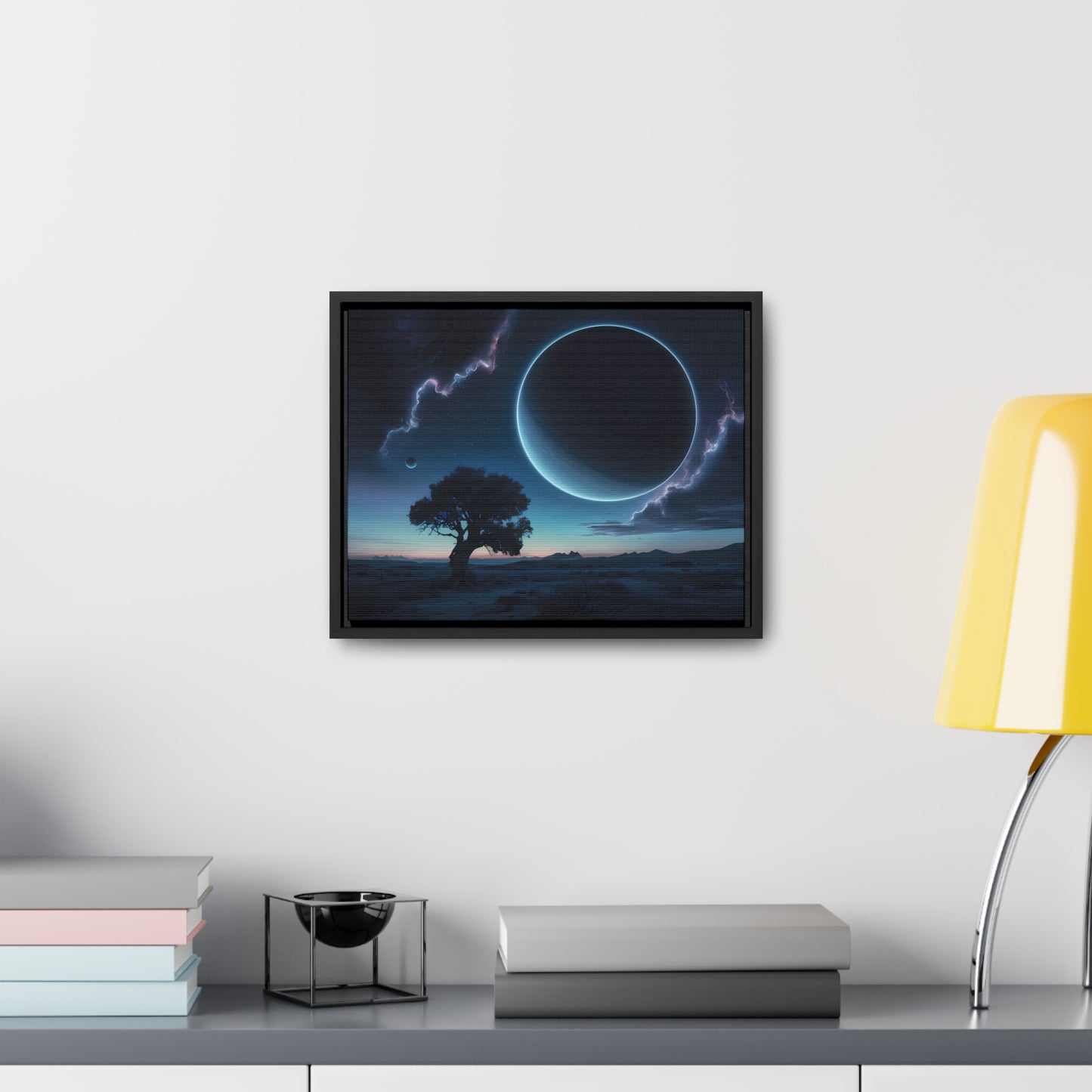 Eclipse of the Silent Horizon - Gallery Canvas Wraps, Horizontal Frame