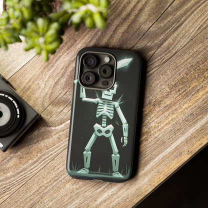 Geometric Skeleton Swordsman - Smartphone Tough Cases