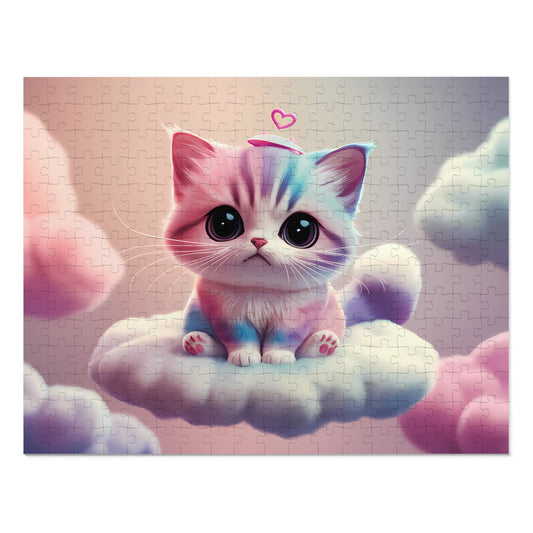 Cloud Kitty Dreams - Jigsaw Puzzle (30, 110, 252, 500,1000-Piece)