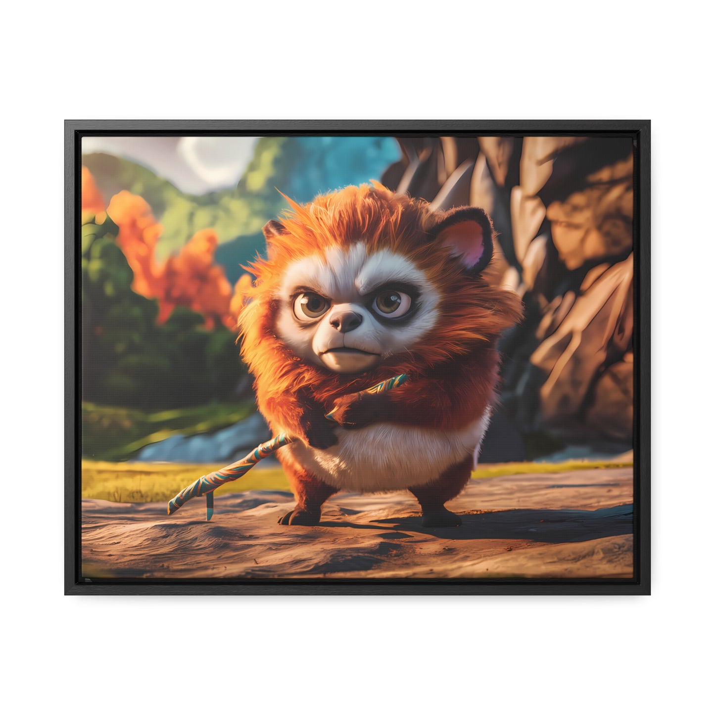 Guardian of the Enchanted Forest - Gallery Canvas Wraps, Horizontal Frame