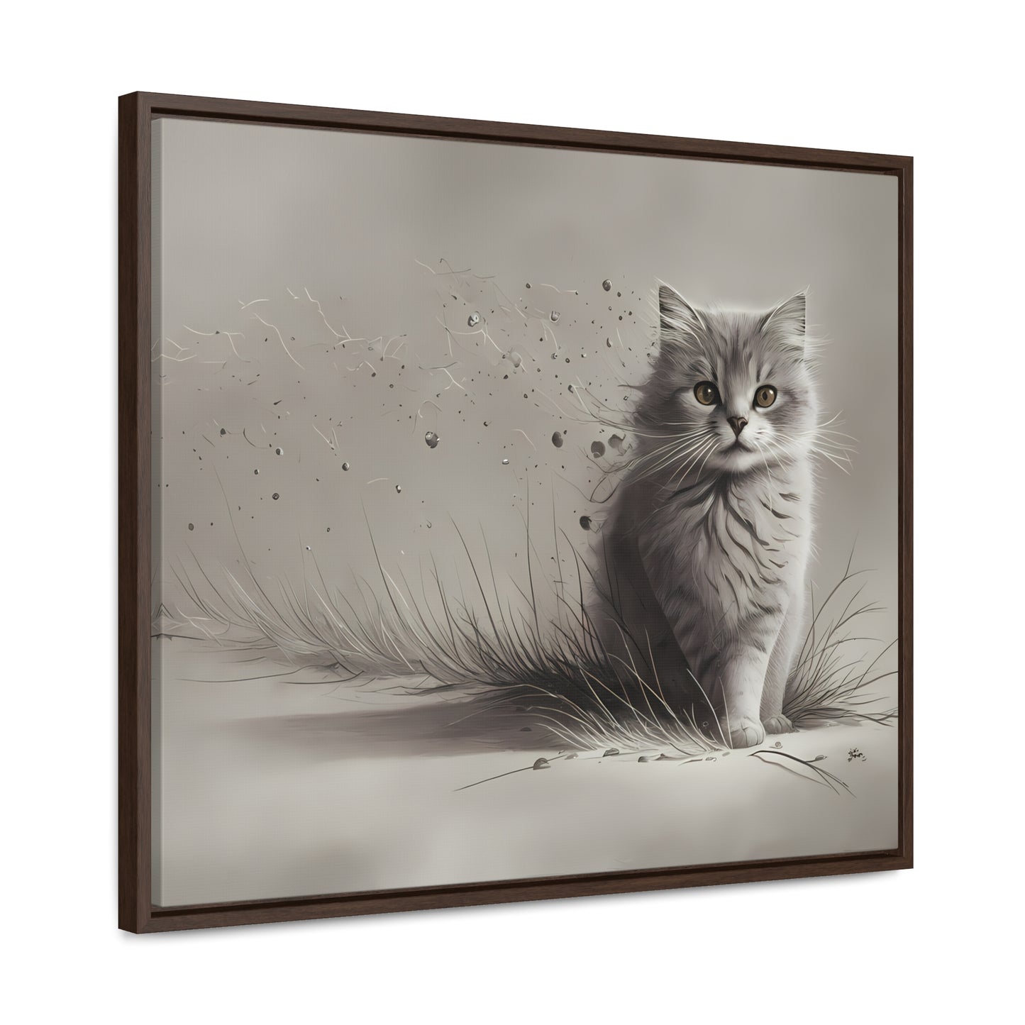 Whiskers in the Wind - Gallery Canvas Wraps, Horizontal Frame