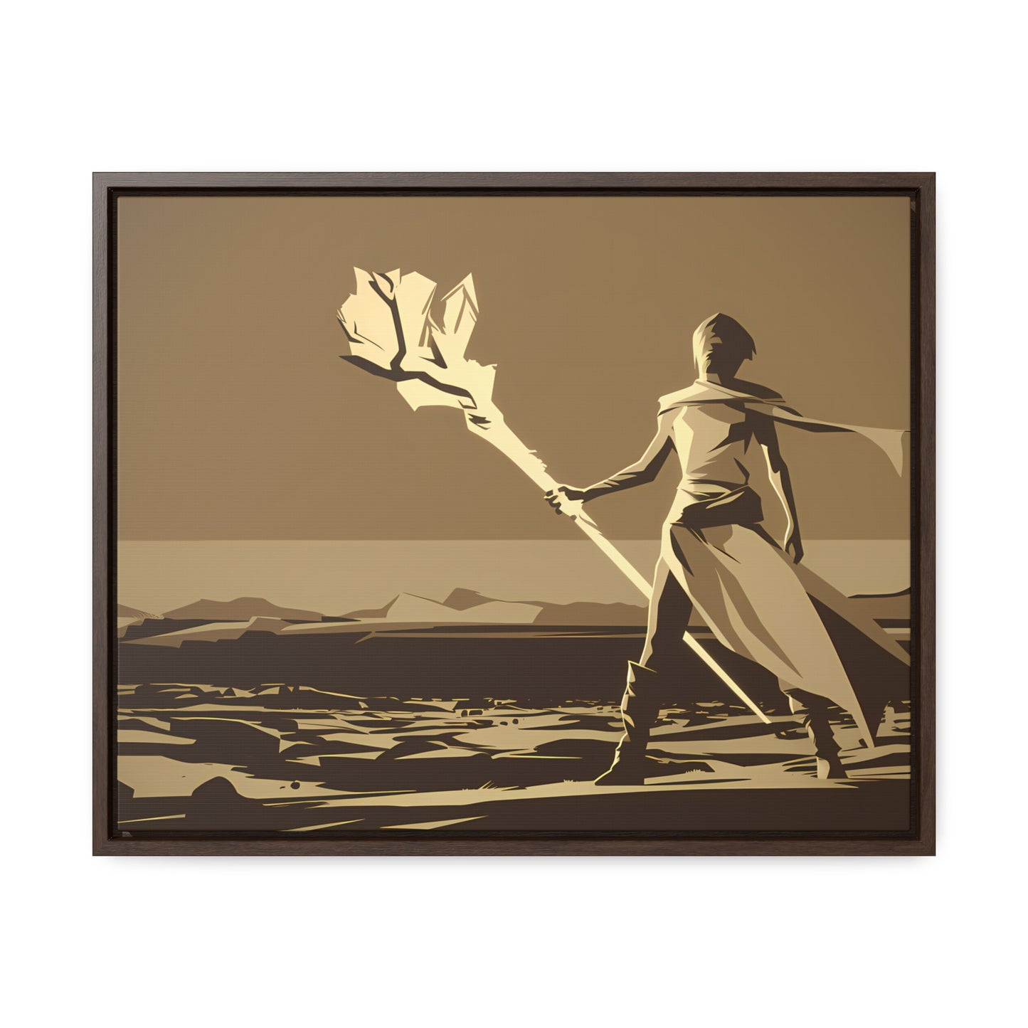 Wanderer of the Desolate Lands - Gallery Canvas Wraps, Horizontal Frame