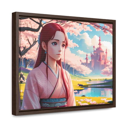 "Whispers of Spring in the Enchanted Realm" - Gallery Canvas Wraps, Horizontal Frame