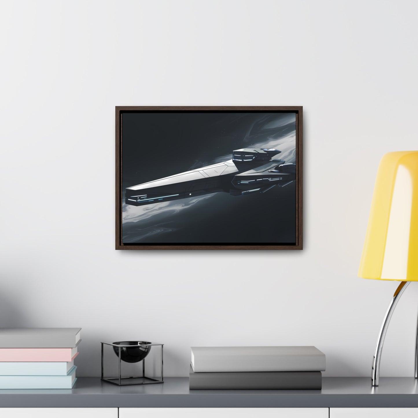 Starship of the Void - Gallery Canvas Wraps, Horizontal Frame