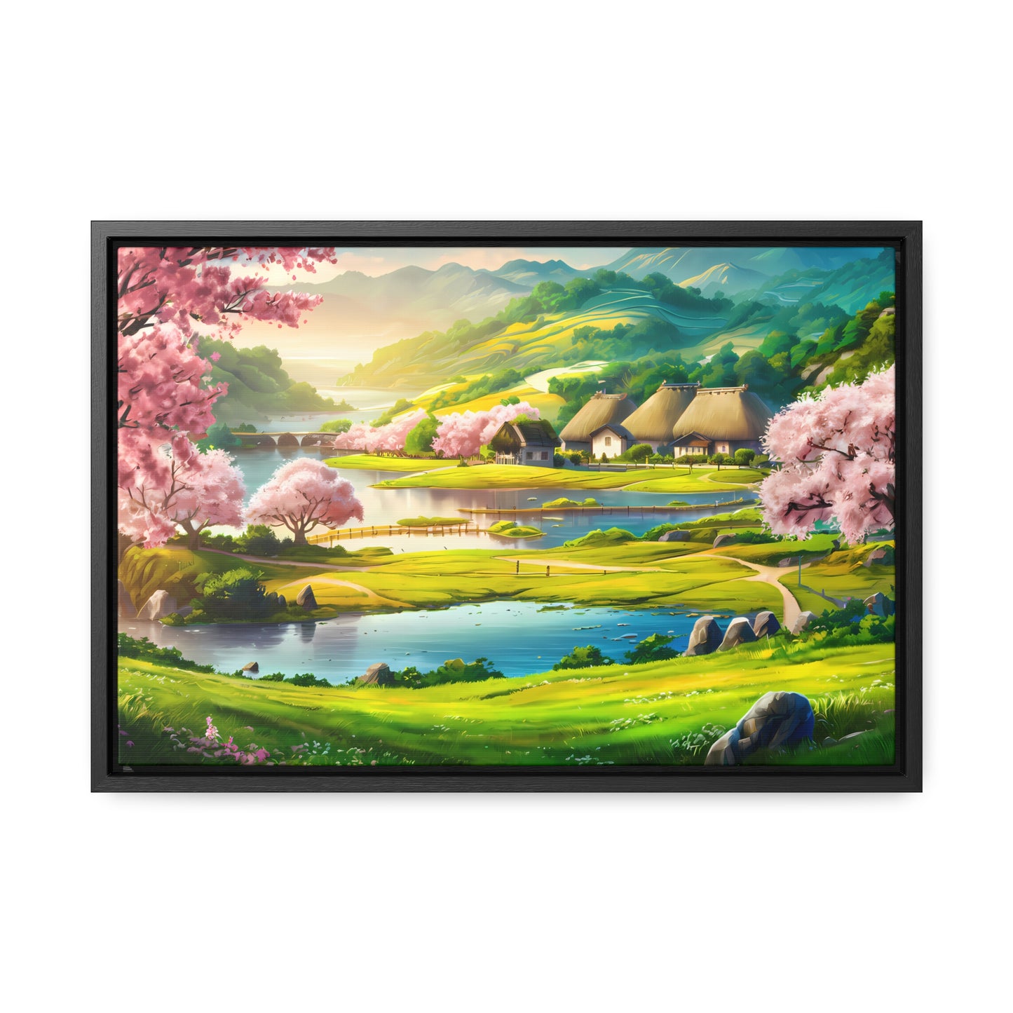 Serenity in Spring Meadows - Gallery Canvas Wraps, Horizontal Frame