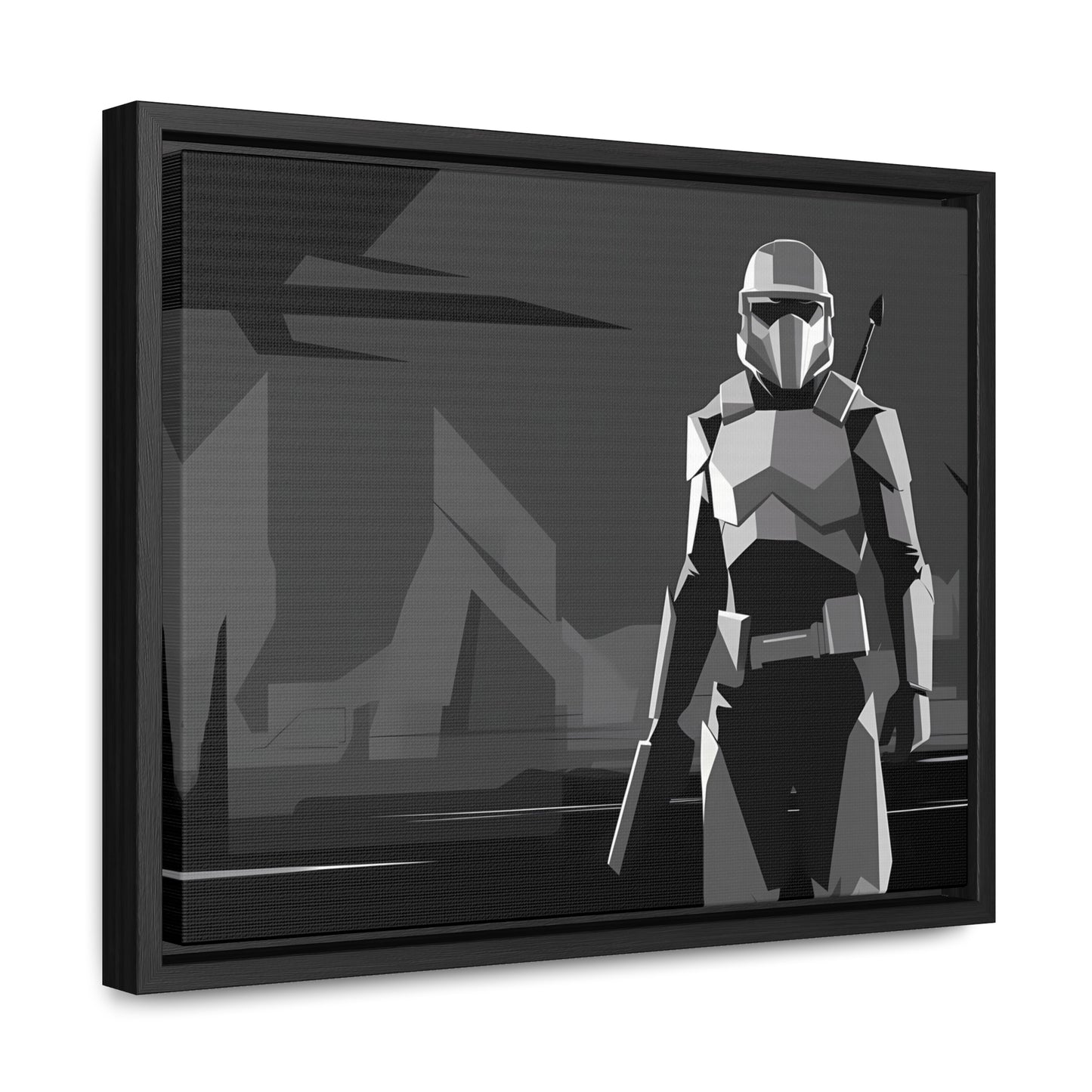 The Lone Protector - Gallery Canvas Wraps, Horizontal Frame