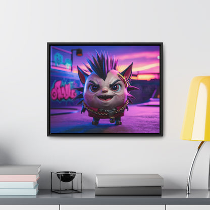 Punk Paws Unleashed - Gallery Canvas Wraps, Horizontal Frame