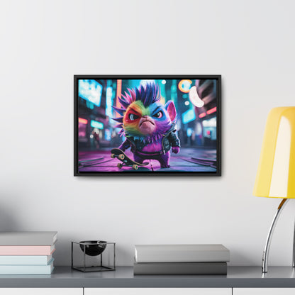 Skateboarding Punk - Gallery Canvas Wraps, Horizontal Frame