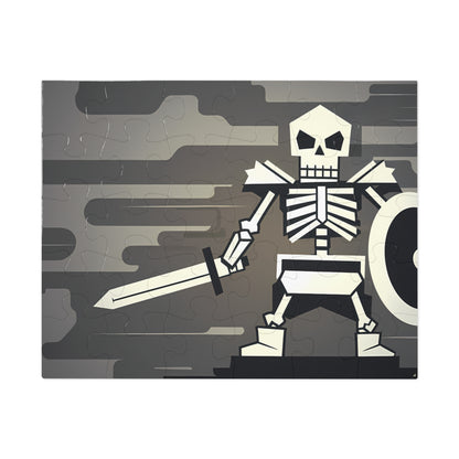 Skeleton Warrior in the Fog - Jigsaw Puzzle (30, 110, 252, 500,1000-Piece)