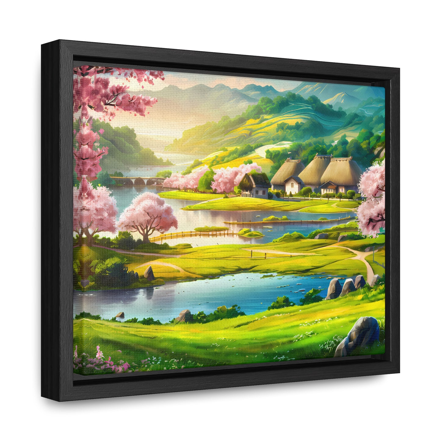 Serenity in Spring Meadows - Gallery Canvas Wraps, Horizontal Frame