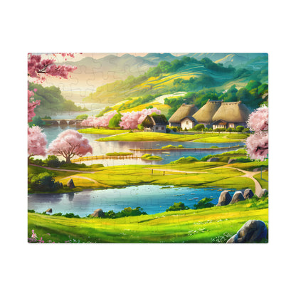 Tranquil Spring Village - Jigsaw Puzzle (30, 110, 252, 500,1000-Piece)