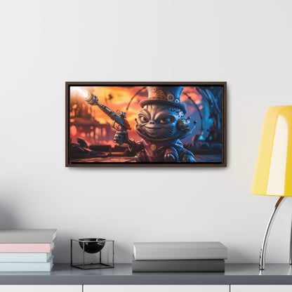 "Clockwork Gunslinger at Dusk" - Gallery Canvas Wraps, Horizontal Frame