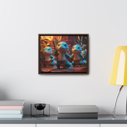 Guardians of the Jungle Tribe - Gallery Canvas Wraps, Horizontal Frame