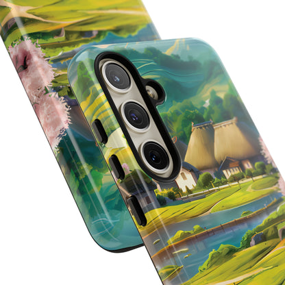 Idyllic Anime Village - Smartphone Tough Cases