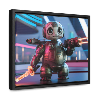 Galactic Guardian Bot - Gallery Canvas Wraps, Horizontal Frame