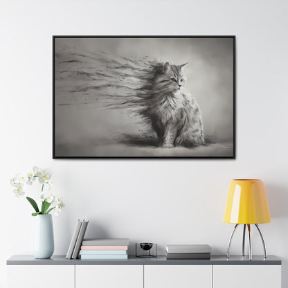 Ephemeral Whiskers - Gallery Canvas Wraps, Horizontal Frame