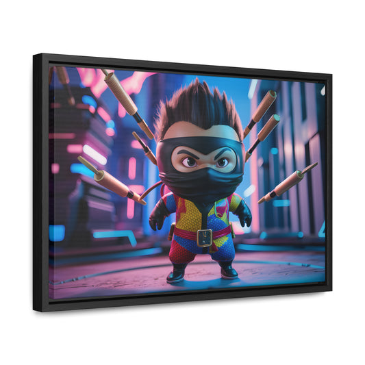 Ninja Toy Showdown - Gallery Canvas Wraps, Horizontal Frame