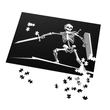 Skeleton Warrior in Battle Stance - Jigsaw Puzzle (30, 110, 252, 500,1000-Piece)