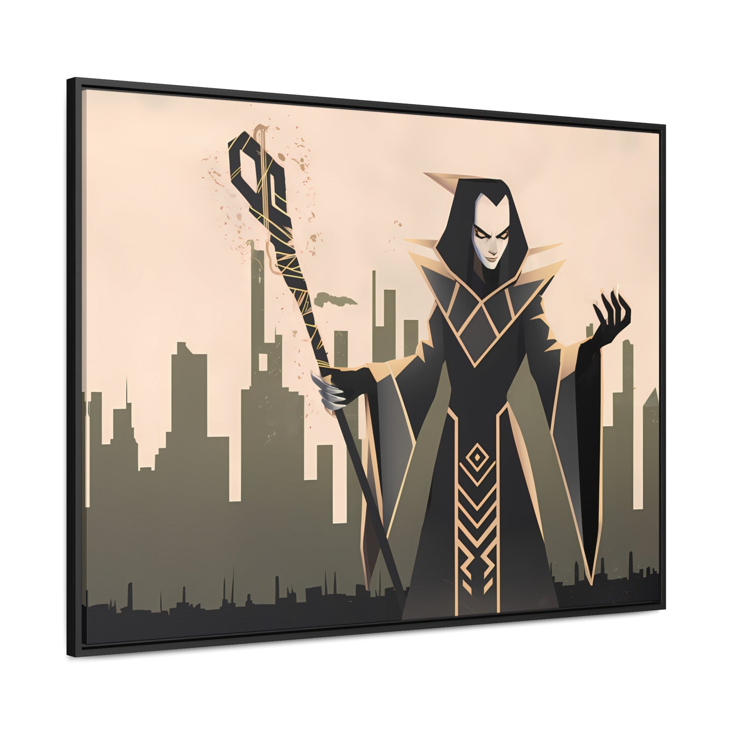 Shadow Sovereign of the Forsaken City - Gallery Canvas Wraps, Horizontal Frame