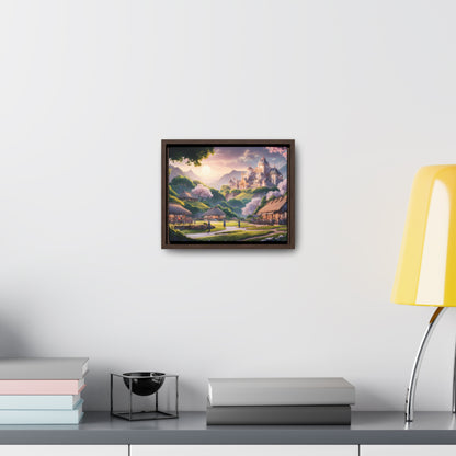 "Whispers of the Twilight Kingdom" - Gallery Canvas Wraps, Horizontal Frame