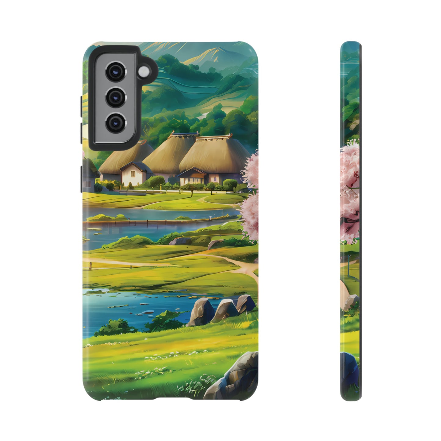 Idyllic Anime Village - Smartphone Tough Cases