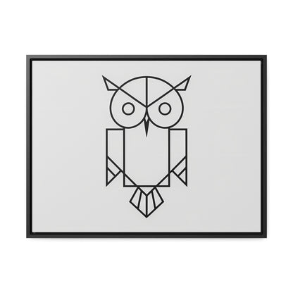 Geometric Owl - Gallery Canvas Wraps, Horizontal Frame