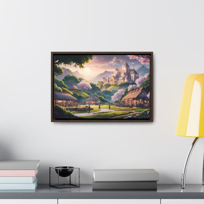 "Whispers of the Twilight Kingdom" - Gallery Canvas Wraps, Horizontal Frame