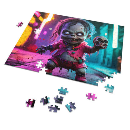 Neon Nightmare: The Doll of Doom - Jigsaw Puzzle (30, 110, 252, 500,1000-Piece)