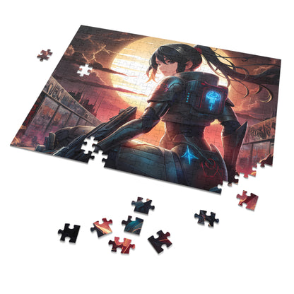 Shadow of the Cyber Dawn - Jigsaw Puzzle (30, 110, 252, 500,1000-Piece)