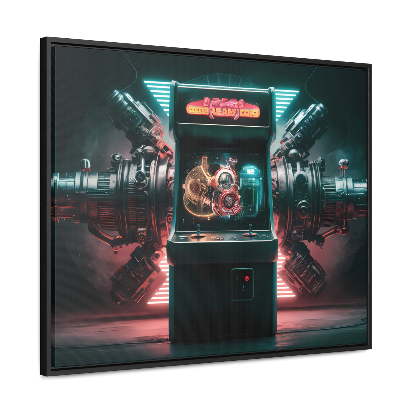 Quantum Arcade Revolution - Gallery Canvas Wraps, Horizontal Frame