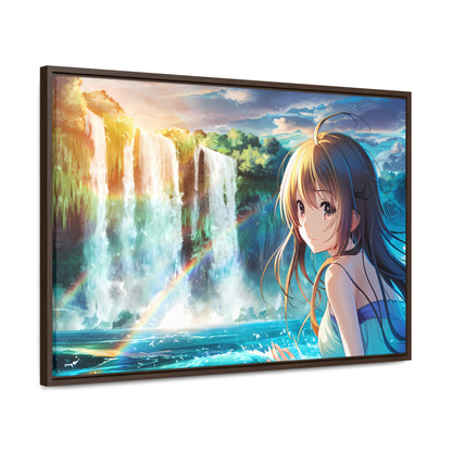 Whispers of the Waterfall - Gallery Canvas Wraps, Horizontal Frame