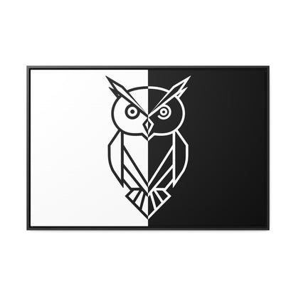 Duality of the Owl - Gallery Canvas Wraps, Horizontal Frame