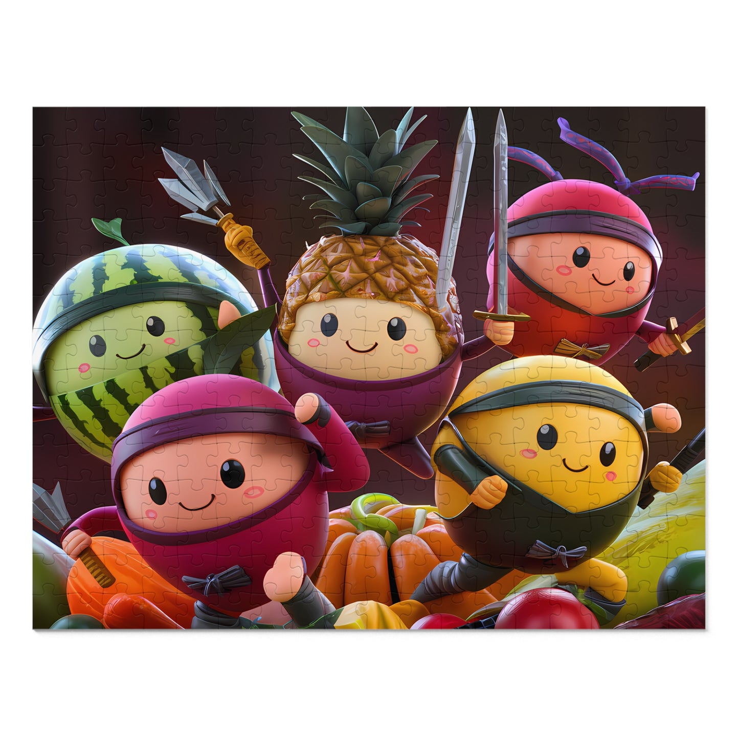 Fruity Ninja Squad - Jigsaw Puzzle (30, 110, 252, 500,1000-Piece)