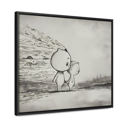 "Together Through the Storm" - Gallery Canvas Wraps, Horizontal Frame