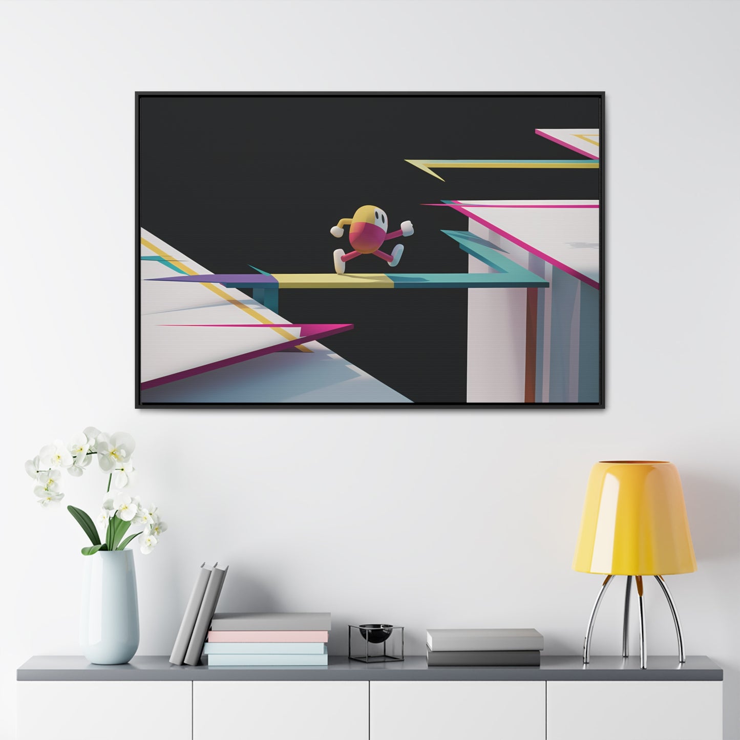 "Leaping Through Dimensions" - Gallery Canvas Wraps, Horizontal Frame