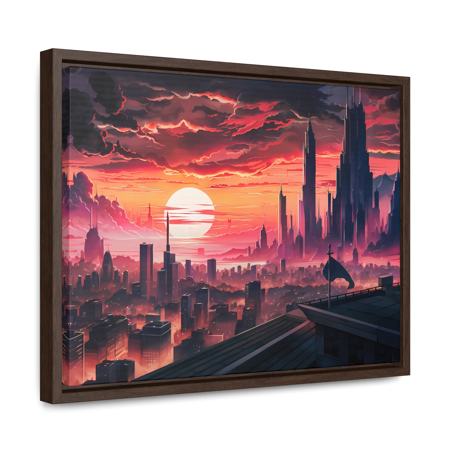 City of the Last Dawn - Gallery Canvas Wraps, Horizontal Frame