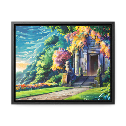 Sanctuary of the Forgotten Dawn - Gallery Canvas Wraps, Horizontal Frame