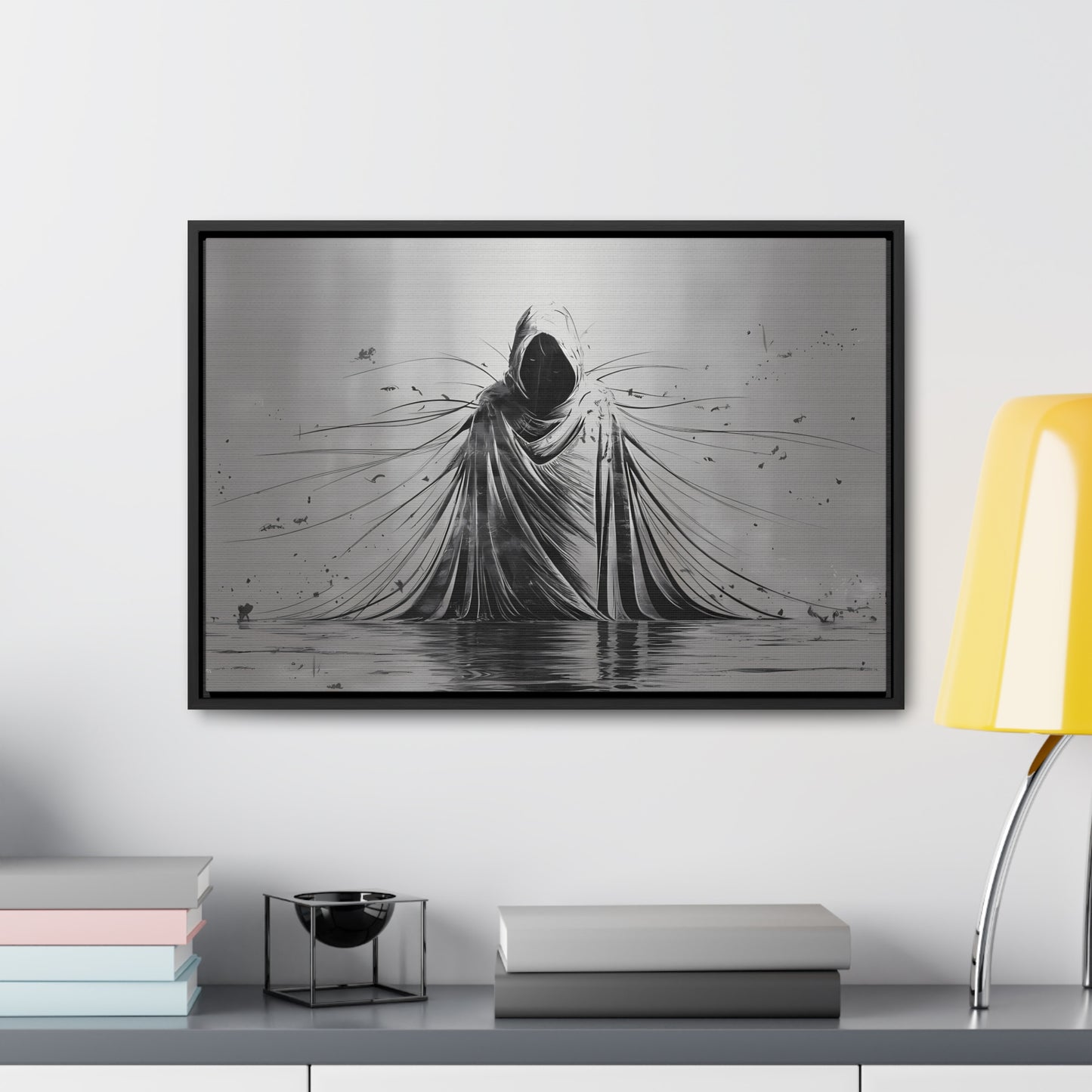 Ethereal Sentinel of the Abyss - Gallery Canvas Wraps, Horizontal Frame