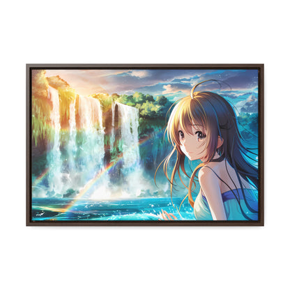 Whispers of the Waterfall - Gallery Canvas Wraps, Horizontal Frame