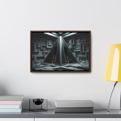 Sanctum of the Obsidian Pyramid - Gallery Canvas Wraps, Horizontal Frame