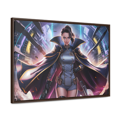 Commander of the Neon Storm - Gallery Canvas Wraps, Horizontal Frame