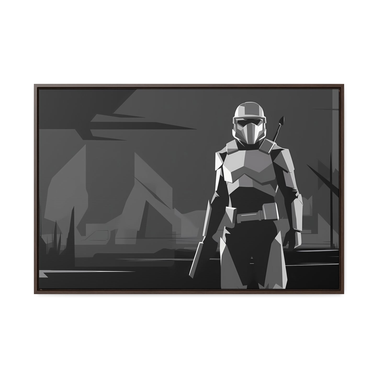 The Lone Protector - Gallery Canvas Wraps, Horizontal Frame