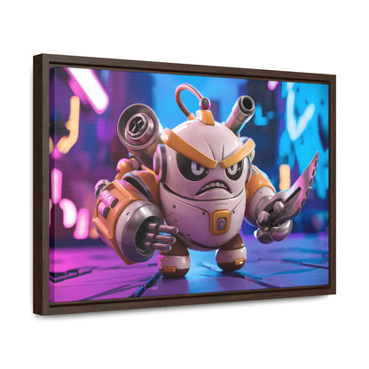 Battle-Ready Robo Warrior - Gallery Canvas Wraps, Horizontal Frame