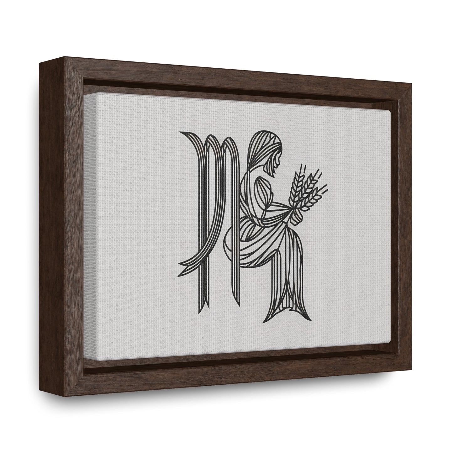 Virgo Lines - Gallery Canvas Wraps, Horizontal Frame